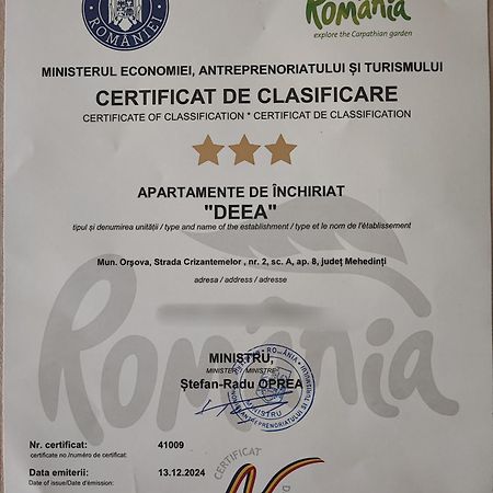Deea Apartment Orsova Bagian luar foto